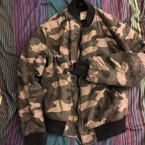 Camouflage Bomber Jacket